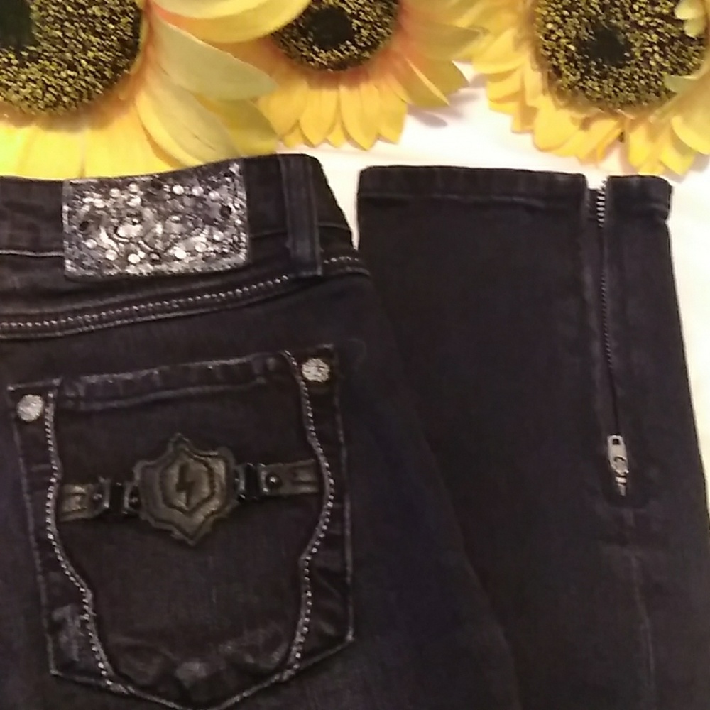 Very Rare! 😎 ReRock Express Black Skinny Jeans